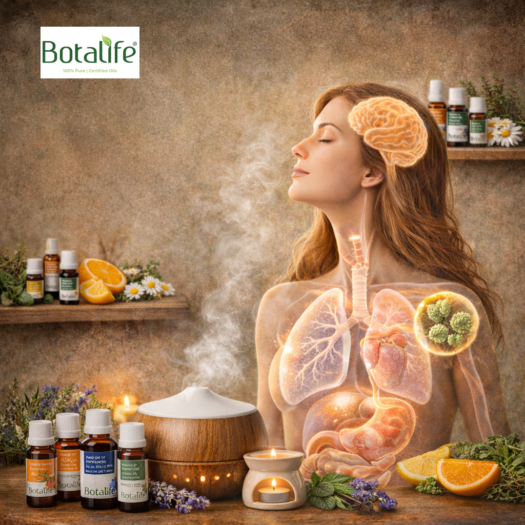 Въздействие и приложение на етеричните масла върху човешкото тяло - ароматерапия с дифузер, етерични масла и натурални масла (черен кимион, риган, розмарин)