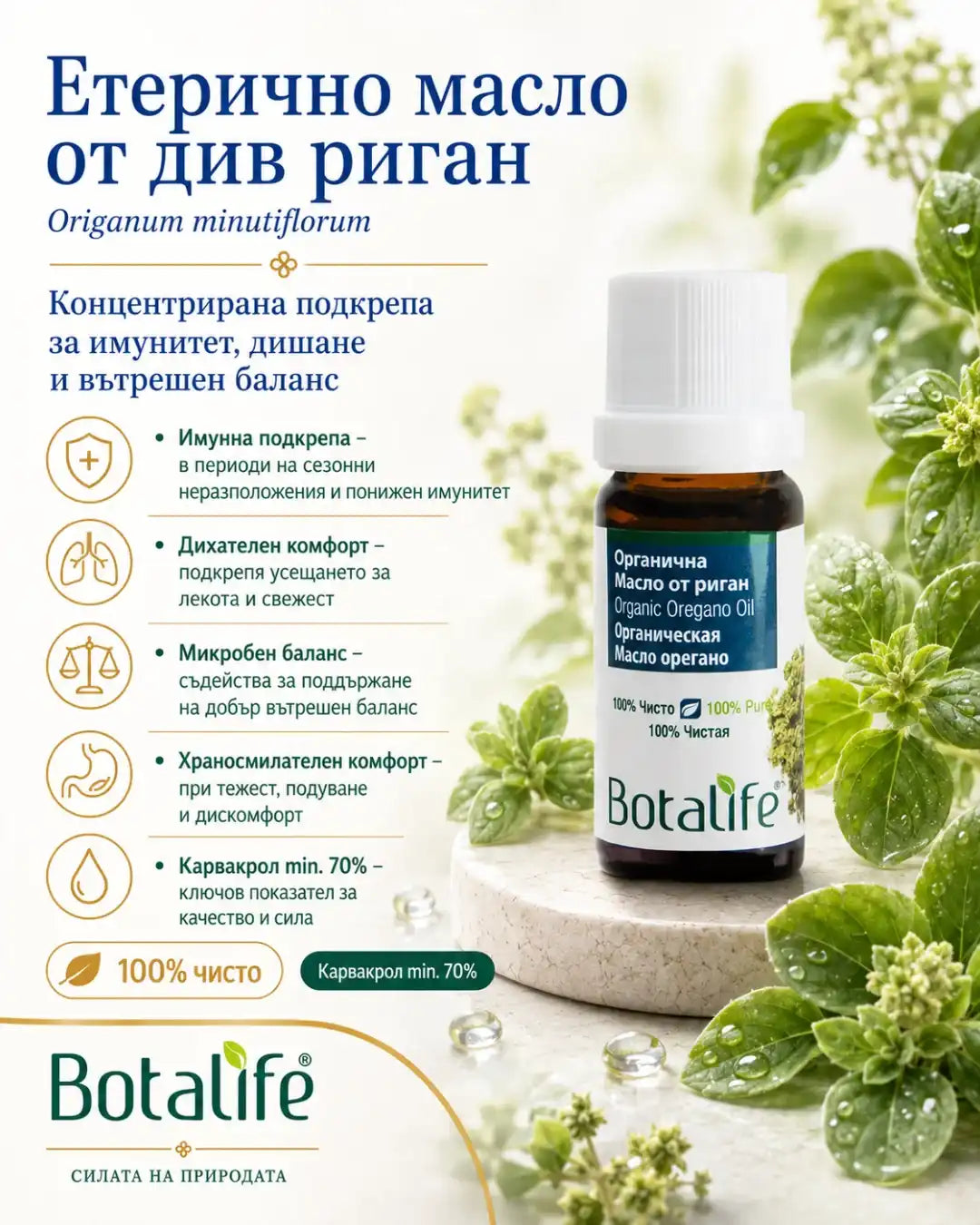 Етерично масло от див риган Botalife