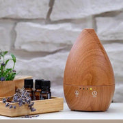 Арома дифузер Dark Wood Vase в тъмен дървен дизайн с етерични масла и лавандула за ароматерапия, дифузер за етерични масла, натурална козметика