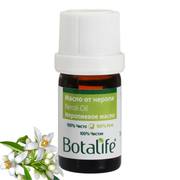 Етерично масло от нероли, 5 мл Botalife бурканче с етикет и цветове, ароматерапия, натурална козметика, етерични масла