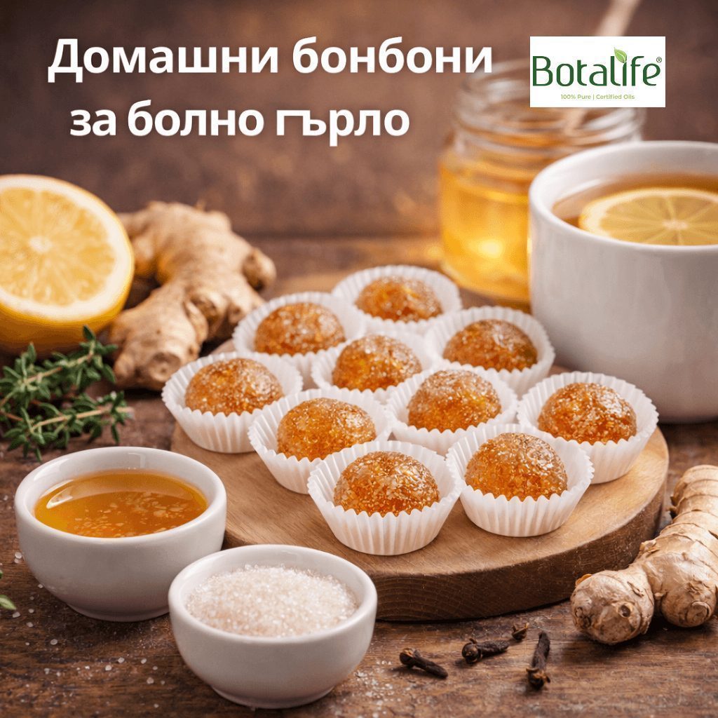 Как да си направим домашни бонбони за болно гърло и кашлица?