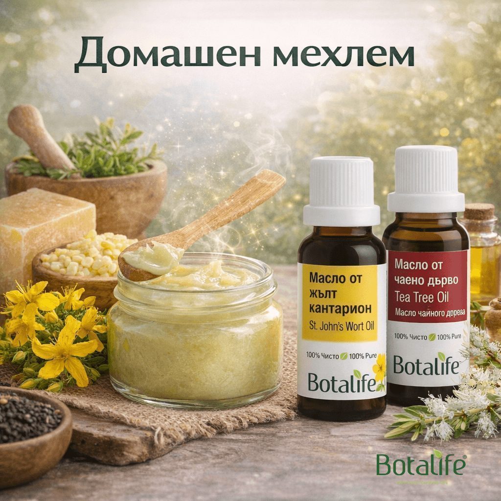 Направи си сам: Универсален домашен мехлем с масло от жълт кантарион и чаено дър