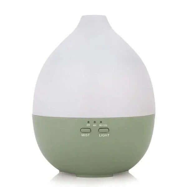 Alba aroma diffuser, green with lights, 300 ml, with timer