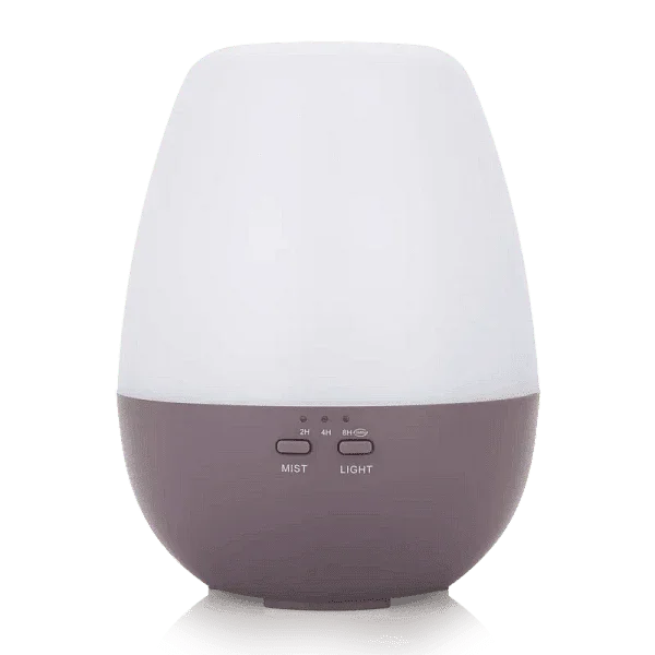 Diya aroma diffuser, purple with lights, 300 ml, with timer